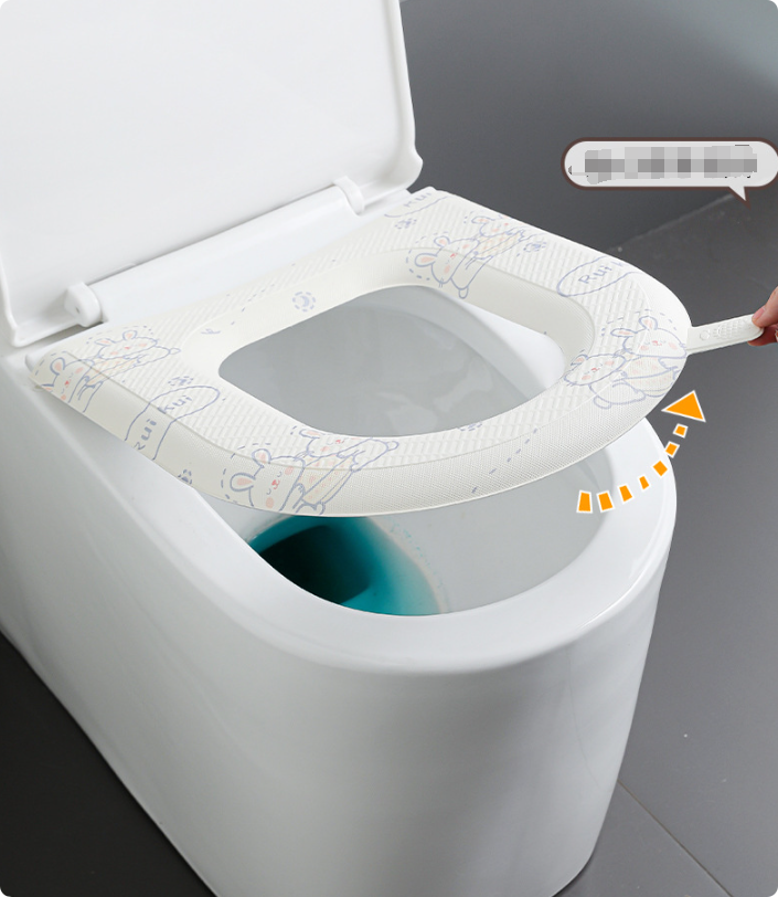 Lot de 2 housses de siège de toilette douces et épaisses pour salle de bain