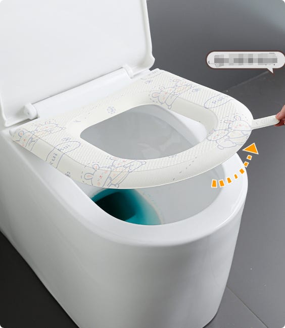 Lot de 2 housses de siège de toilette douces et épaisses pour salle de bain Lot de 2 housses de siège de toilette douces et épaisses pour salle de bain