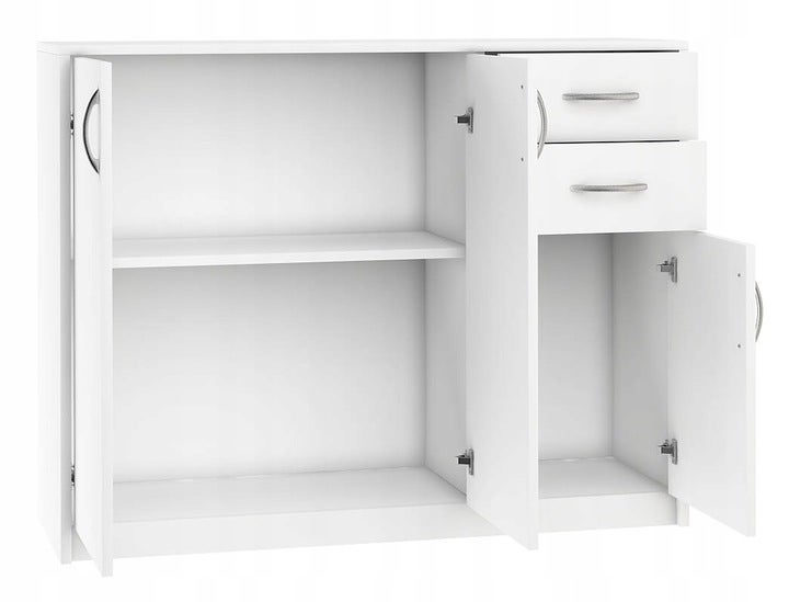 Komoda szafka 3D2S BIAŁA 110cm szuflady regał - 2