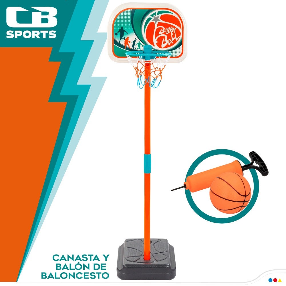 Cesta de basquete infantil com bola CB Toys - 2