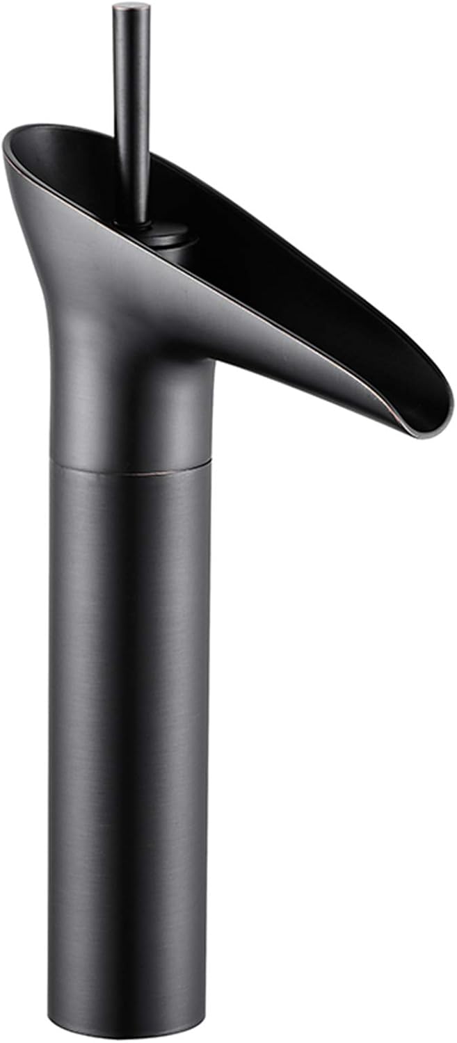 Bateria łazienkowa, wysoka bateria umywalkowa, zabytkowa bateria umywalkowa, bateria mieszaczowa, 3/8 cala, czarna