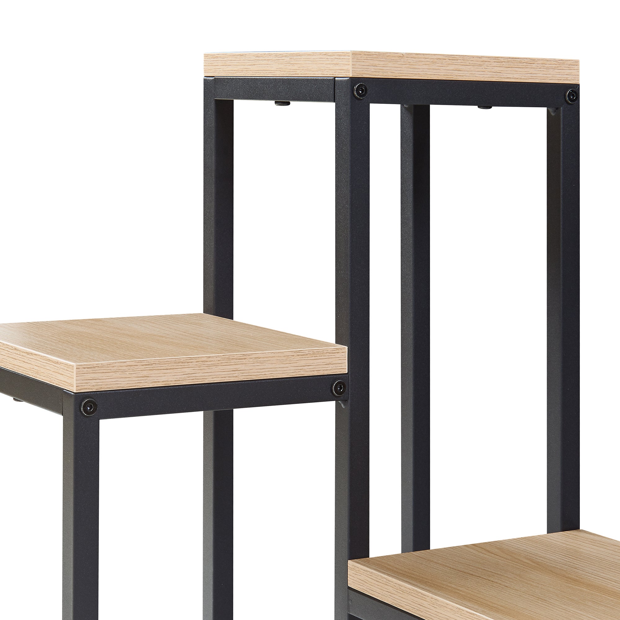 Étagère à plantes Ameland 4 niveaux noir effet bois [en.casa] - 8