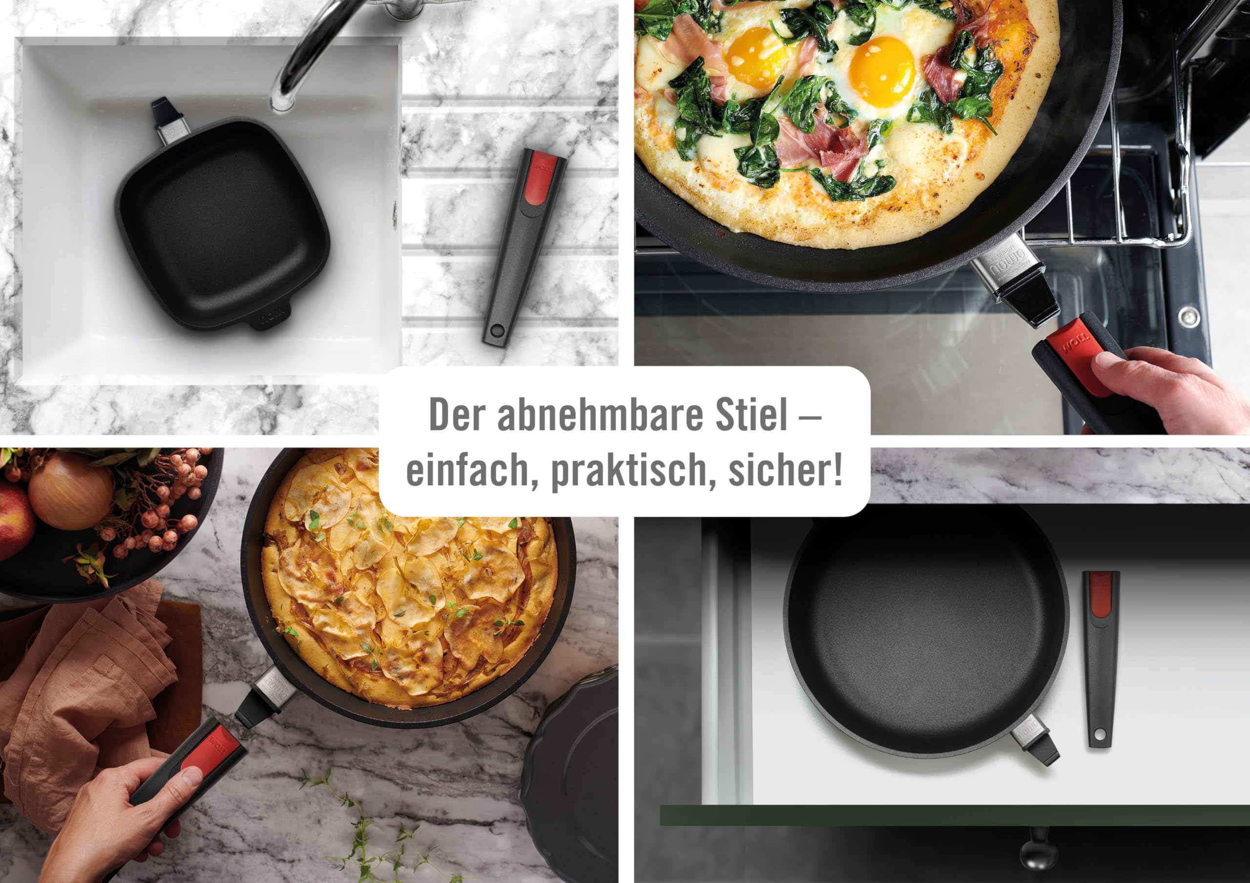 Woll Titanium Nowo 1628N Padella rettangolare 28 cm - 2