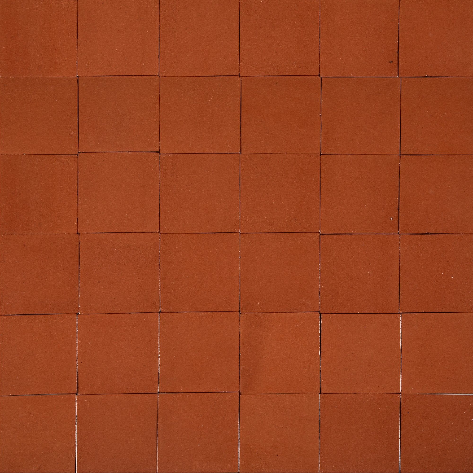 Sol Rouge Carreaux Céramiques 10,5 x 10,5 cm unis rouge brique Terracota Liso 90 ...