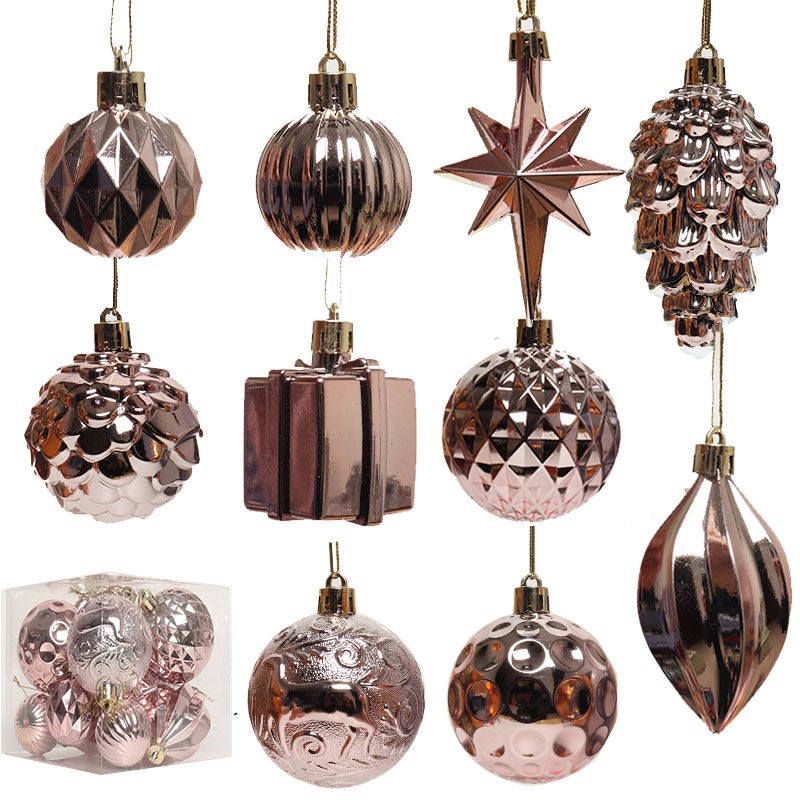 Lot De 5 à 10 Boules De Noël En Plastique - Décoration Sapin - Made In France - Neuf