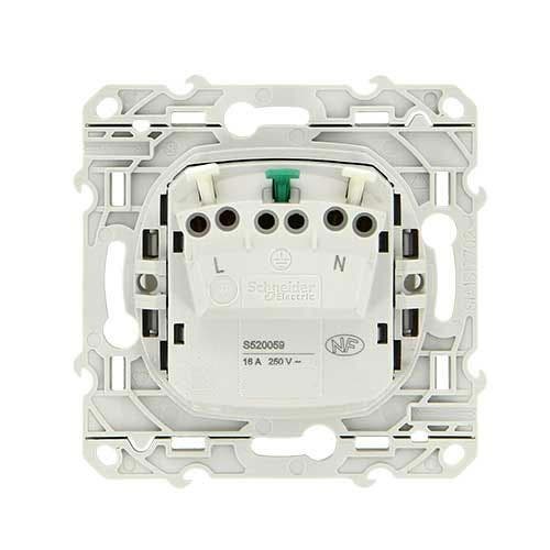 Prise Odace 2 poles et terre Schneider Electric - 2
