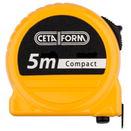 Mètre ruban de 5M, en acier, largeur 16mm, double stop - 3