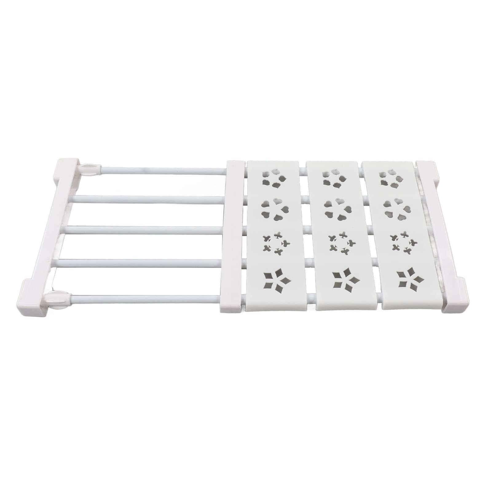 Ripiano Di Tensione Espandibile Per Armadio - Scaffale Regolabile In Metallo E Plastica - Foto 4