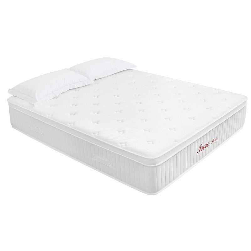 Matelas 140x190 cm INRE, Épais 30cm, Matelas Hybride, Ressorts Ensachés, 7 Zones, Moyenne Ferme, Confort et Respirant - 6