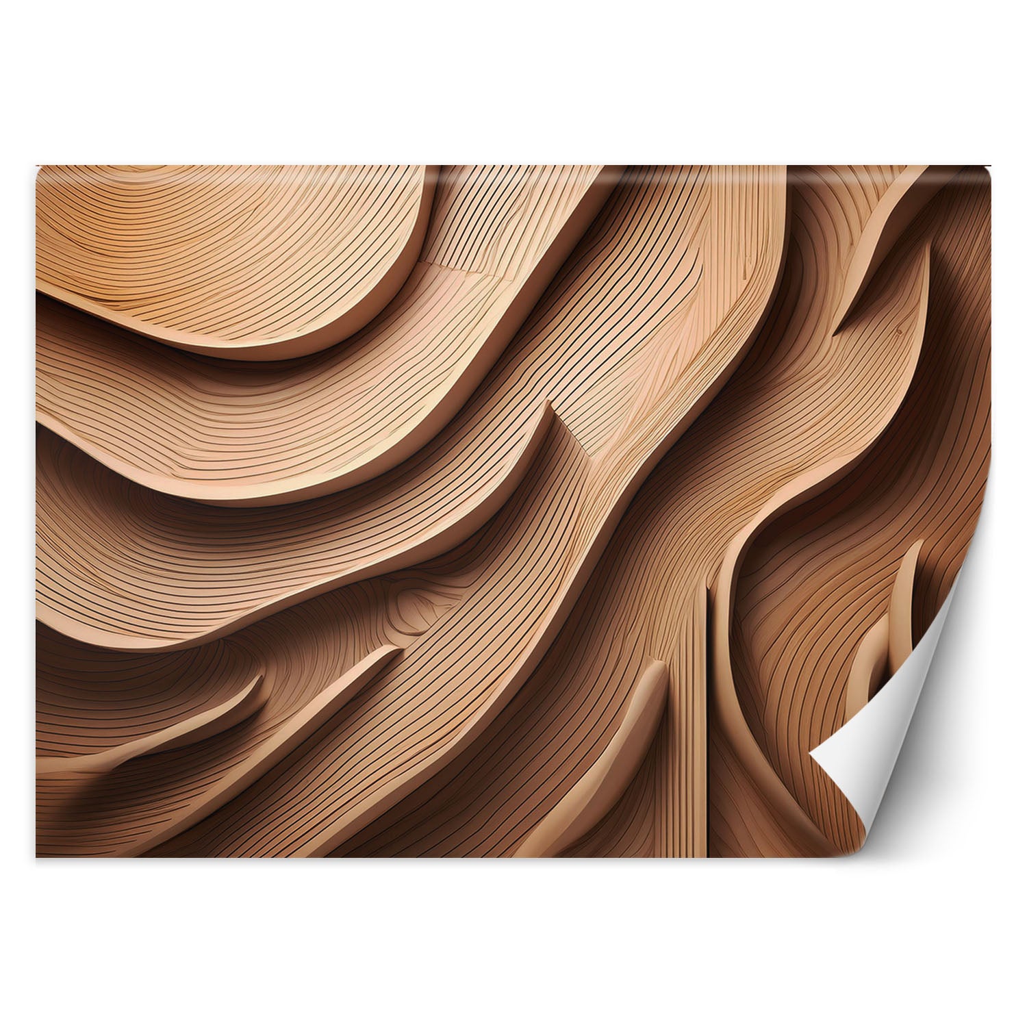 Fototapeta, Drewno abstrakcyjne 3D 250x175