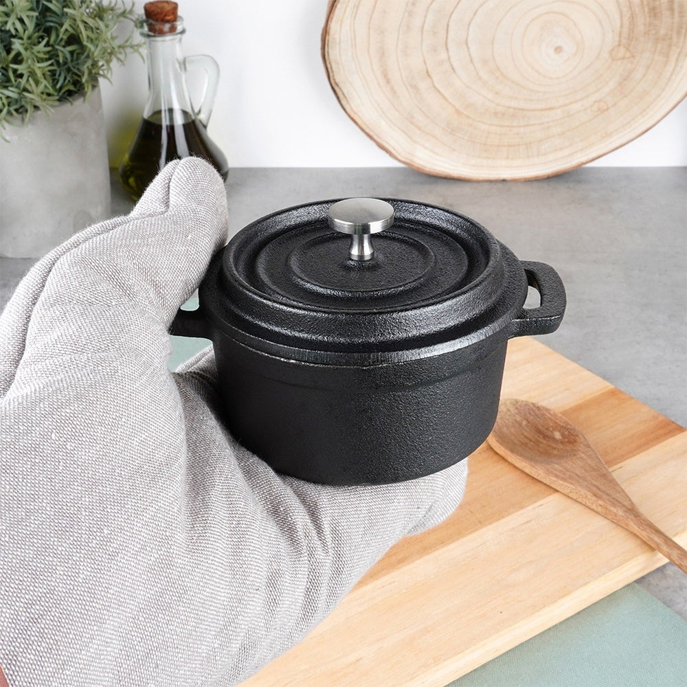 Garnek do serwowania z pokrywką żeliwny CAST LINE 10 cm, 250 ml - 4