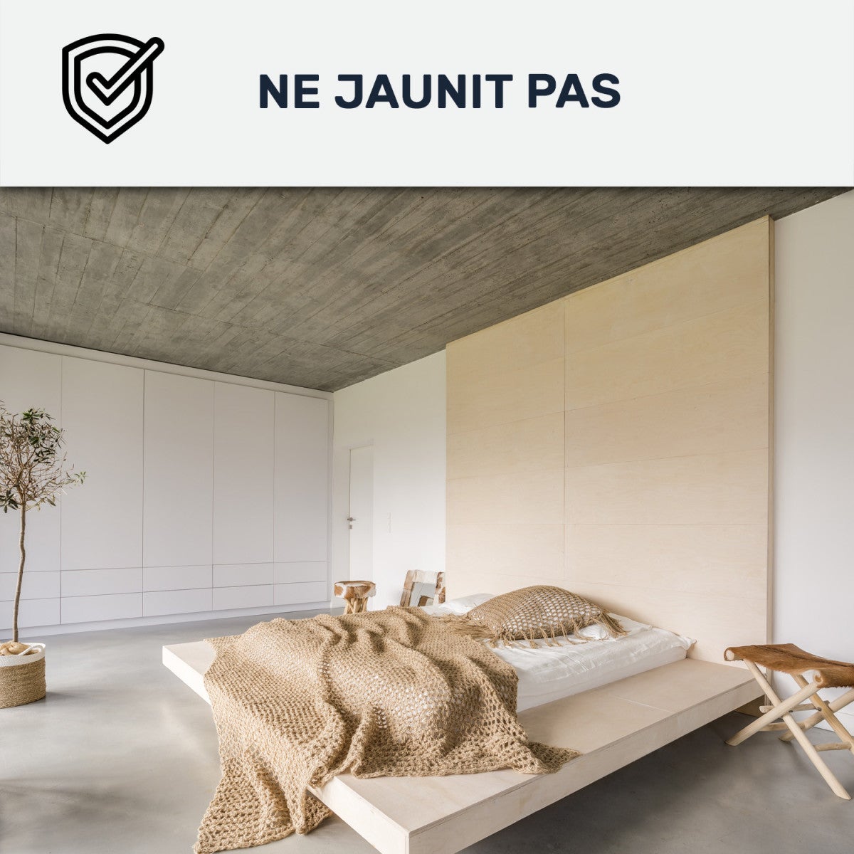 Peinture finition velours d'origine naturelle pour mur et plafond Blanc - 2.5 L (+ ou - 30m² par couche) - ARCANE INDUSTRIES - 4