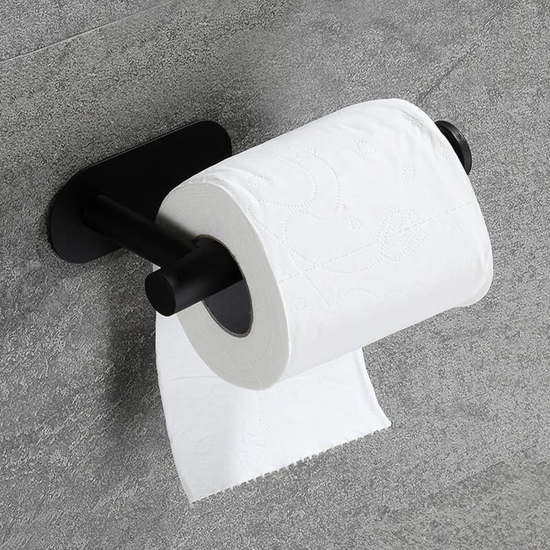 Samoprzylepny uchwyt na papier toaletowy ze śrubami lub samoprzylepny 3M do montażu poziomego lub pionowego, wiszący, wieża ze stali nierdzewnej