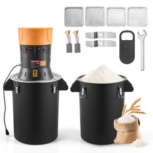 Macinino Manuale Per Cereali MINRS 4L – Rulli In Acciaio Regolabili, Per Orzo E Grano, Con Manovella