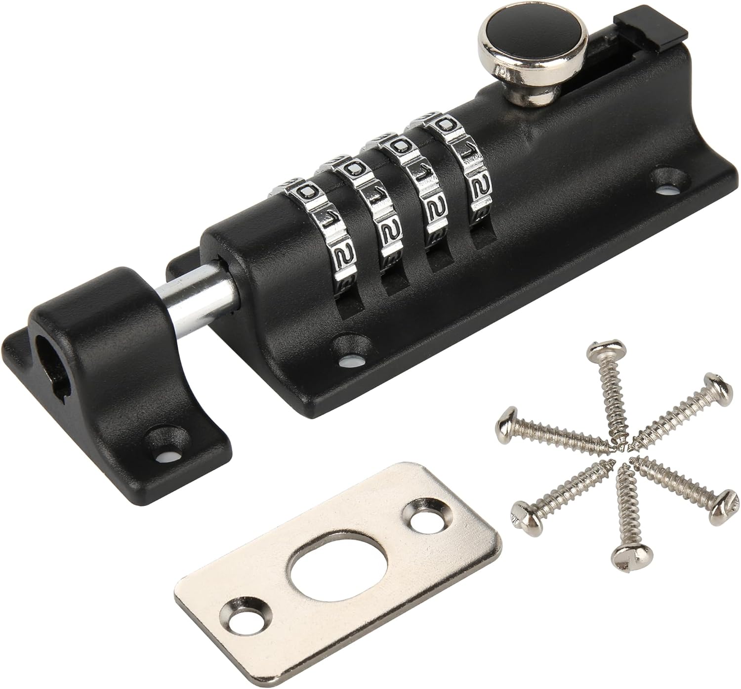 Verrou à Combinaison, Verrou De Portail Lourd Avec Vis, Verrou à Combinaison à 4 Chiffres Pour Portail En Bois Verrou De Porte Coulissante Verrou A Combinaison Resistant A La Rouille 85458953