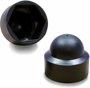 20 Cache-écrous 17mm + Crochet - Protection Anti-rouille Pour Jantes - Pour VW, Alfa Romeo, Etc. - Noir
