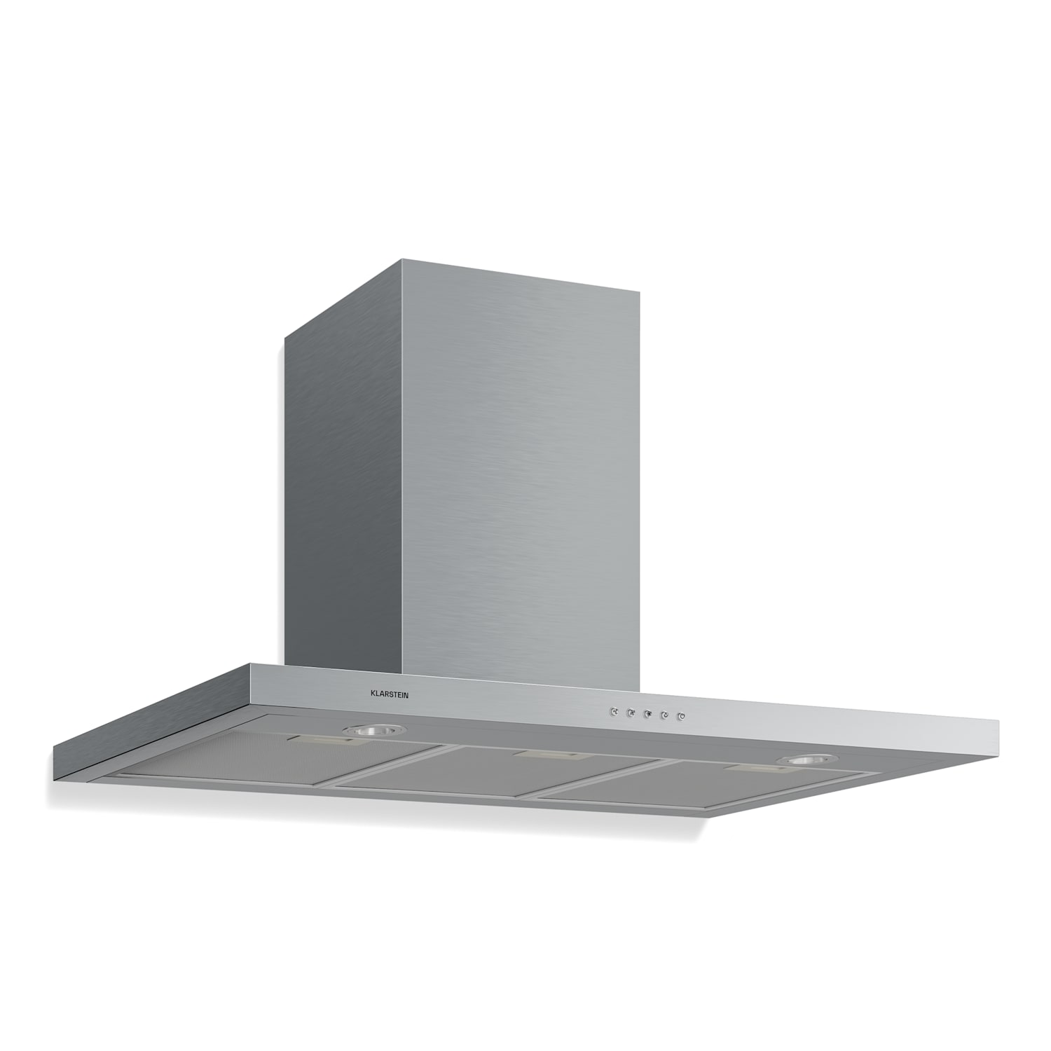 Klarstein Limelight Campana Extractora De Pared De 90Cm 640M³/H Acero Inoxidable Plata Carbón Acero Inoxidable, Leroy Merlin