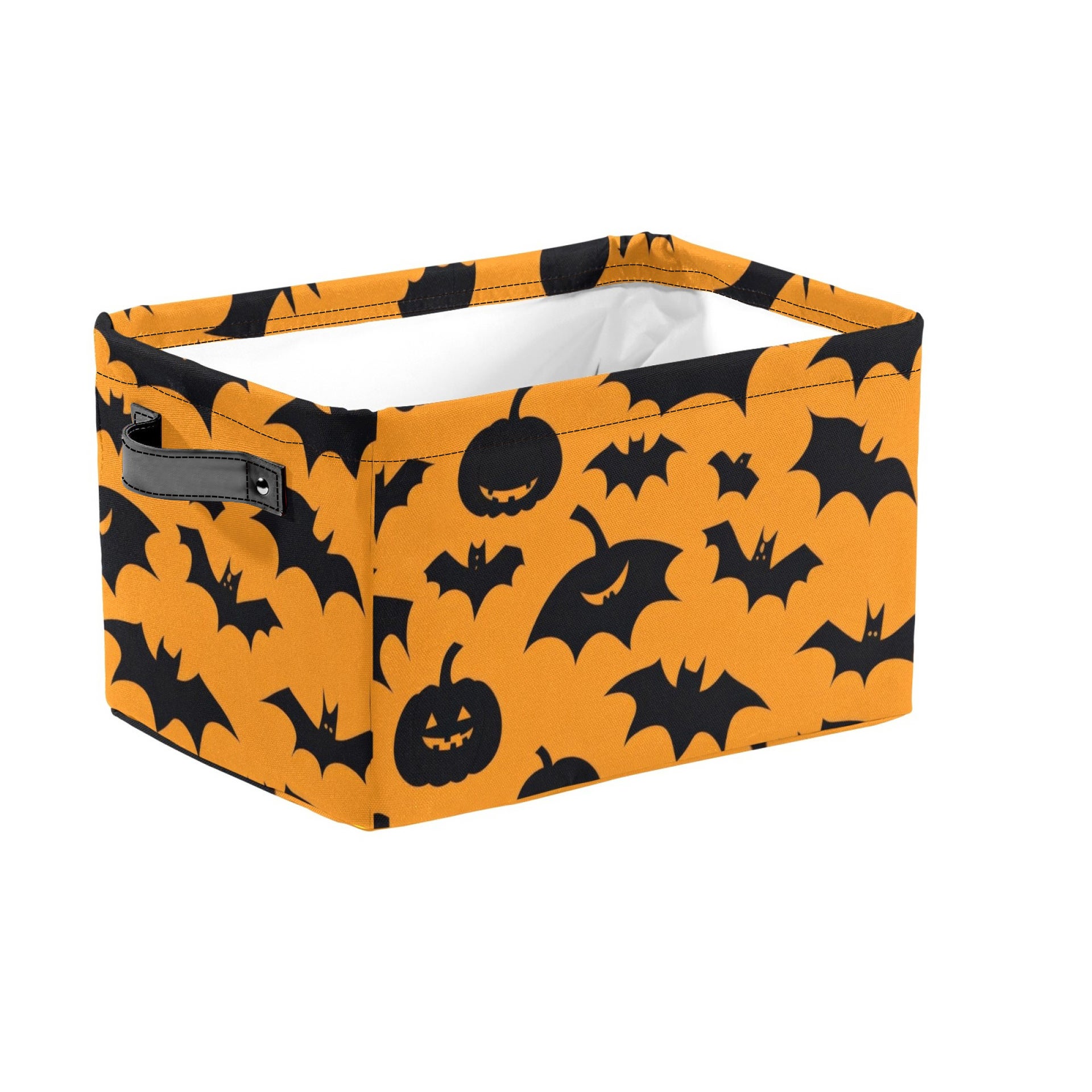 Kosz fantomowy na Halloween z uchwytem – dziwny kosz, duży zwinnie składany rack na pudełki do magazynowania, zabawki do biura domowego