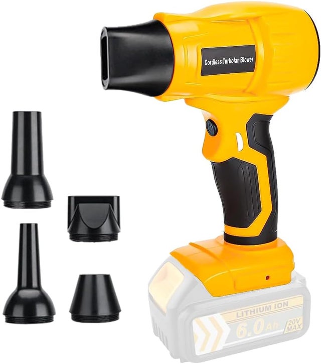 Miniaturowa bezprzewodowa dmuchawa powietrza, 350 W, kompatybilna z akumulatorem Dewalt XR 18 V, silnik o dużej prędkości obrotowej 96 000 obr./min, k