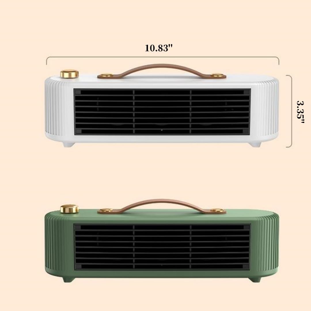 Chauffage céramique portable à faible consommation pour le camping en tente et chauffage d'urgence économe en énergie (blanc) - 2
