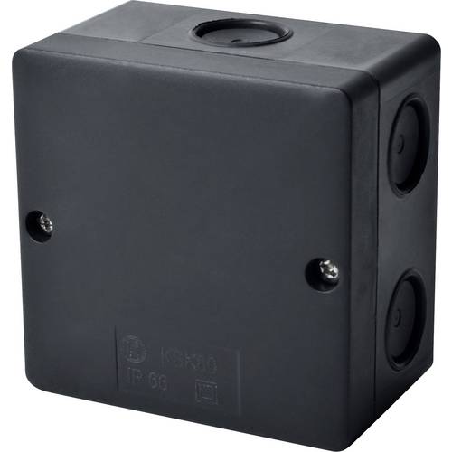 Puszka instalacyjna KSK 80 natynkowa 81x81x54mm bezhalogenowa hermetyczna IP66 czarna