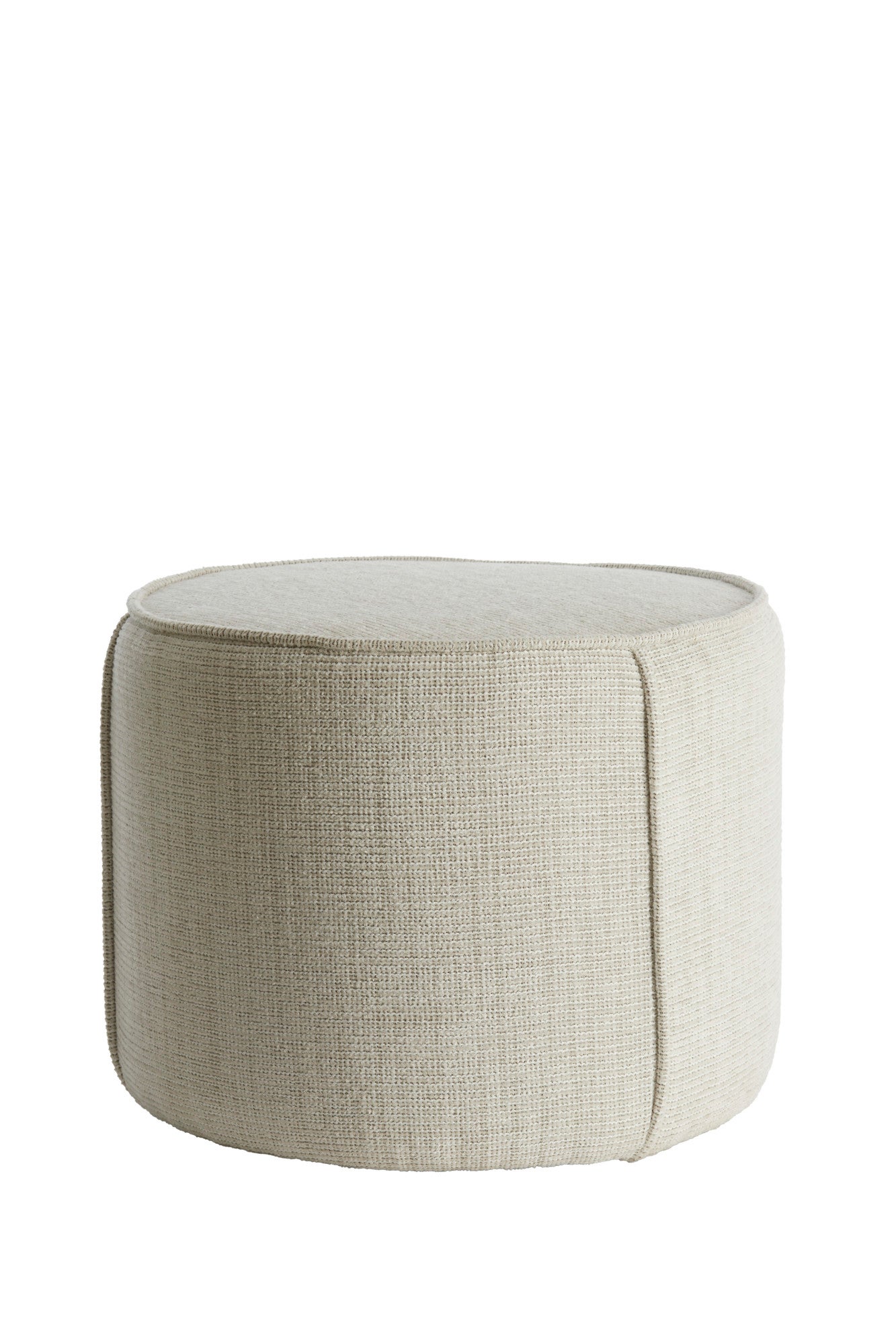 Pouf Domoni beige rond – Ø50x40 cm | Leroy Merlin