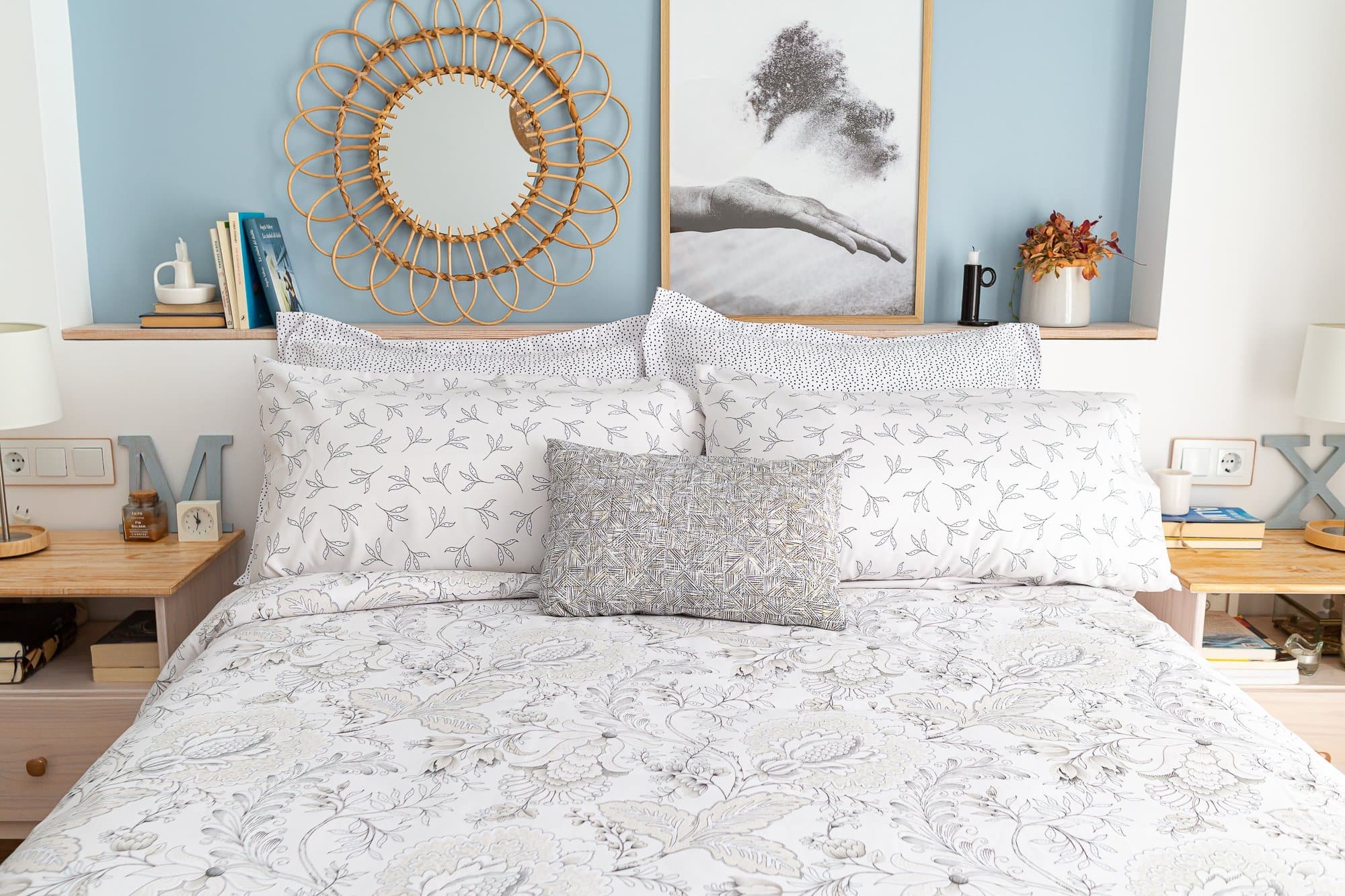 Capa de edredão Paisley Cama200 (290X270) Branco - 4