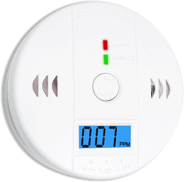 Détecteur de monoxyde de carbone avec affichage LED, Détecteur de fumée et de monoxyde de carbone Détecteur de fumée