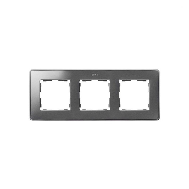 Simon Marco 3 Elementos Aluminio Frio Base Cromo 82 Detail 8201630-093 Aluminio, Leroy Merlin