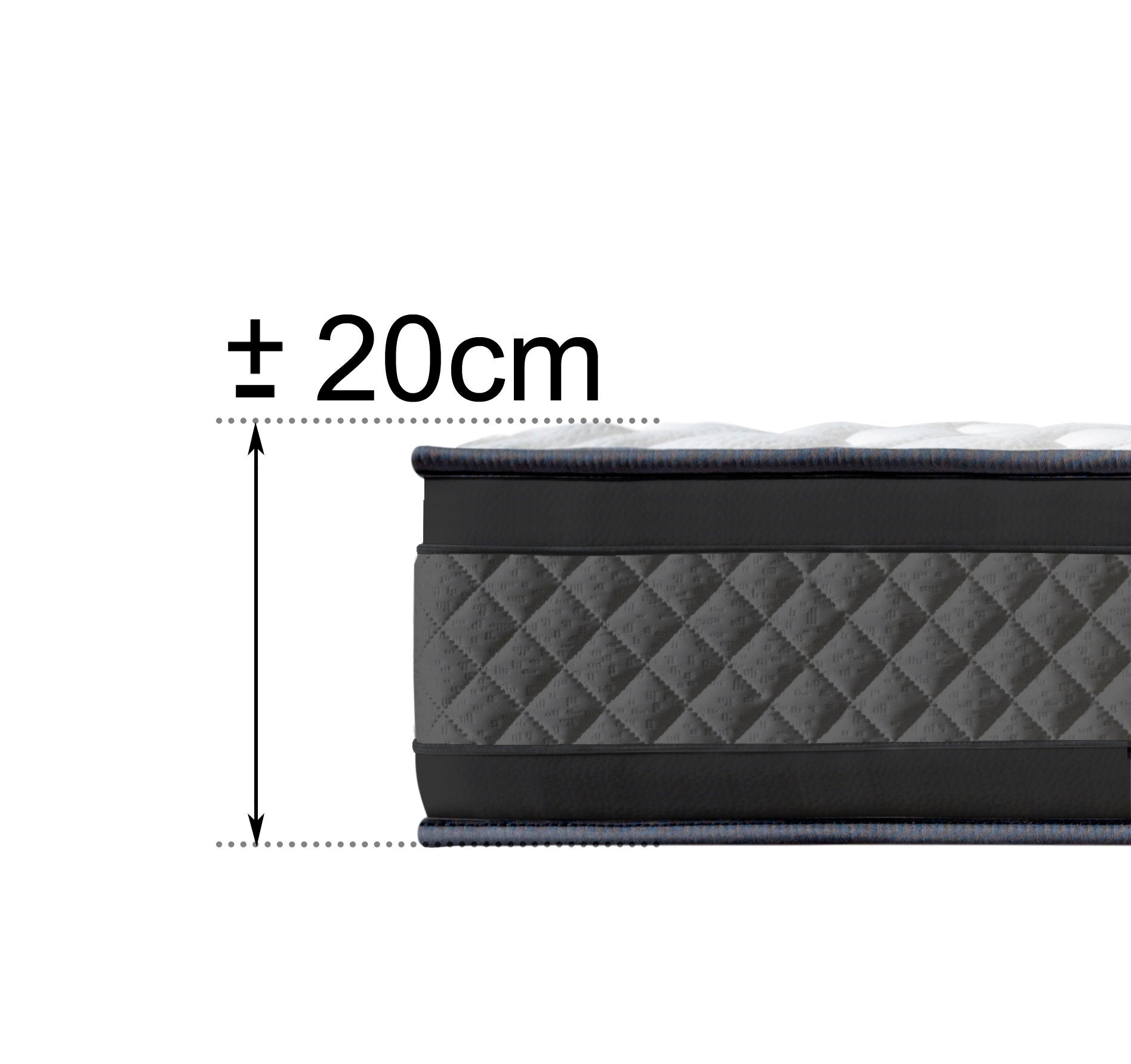 Colchão Premium Onyx Visco Gama alta (90x200 cm - Altura: 20 cm) - 5