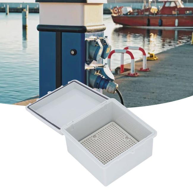 Zulkit Junction Box ABS Plastic Dustproof Waterproof IP65 Electrical Boxes Hinged Shell Outdoor Universal Project Enclosure with 2 Cable Glands 5.9 x 5.9 x 3.5 inch (150x150x90 mm Zulkit Junction Box ABS Plastic Dustproof Waterproof IP65 Electrical Boxes Hinged Shell Outdoor Universal Project Enclosure with 2 Cable Glands 5.9 x 5.9 x 3.5 inch (150x150x90 mm