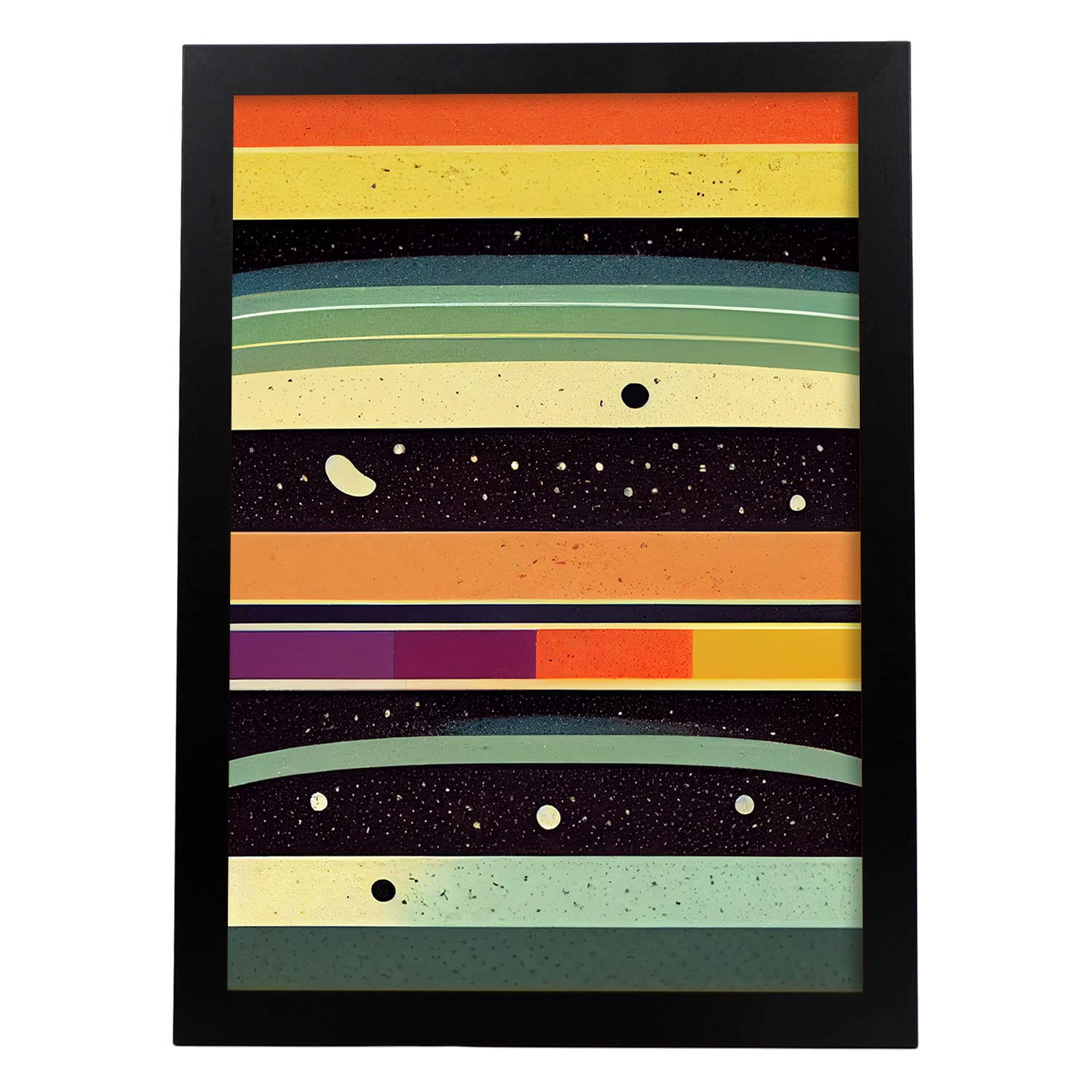 Nacnic lámina en estilo abstracto dimensión llamativas y modernas ilustraciones artísticas a todo color para el diseño y a3 marco negro