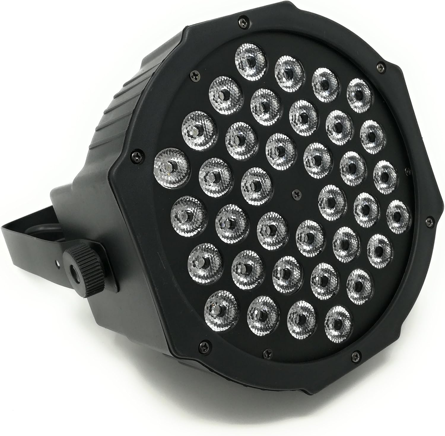 Projektor RGB o mocy od 50 W do 120 W z 36 diodami LED, czujnikiem dźwięku disco, kolorowe światło