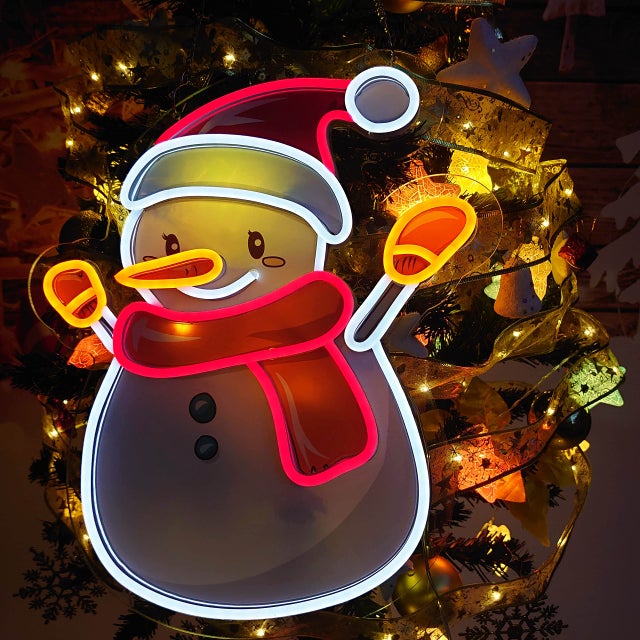 Lot De 5 Décorations De Sapin De Noël En Acrylique, Bonhomme