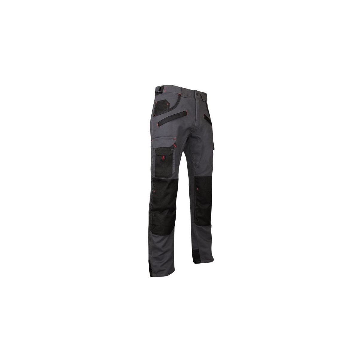 Pantalon de travail Argile bicolore avec poches genouillères Gris