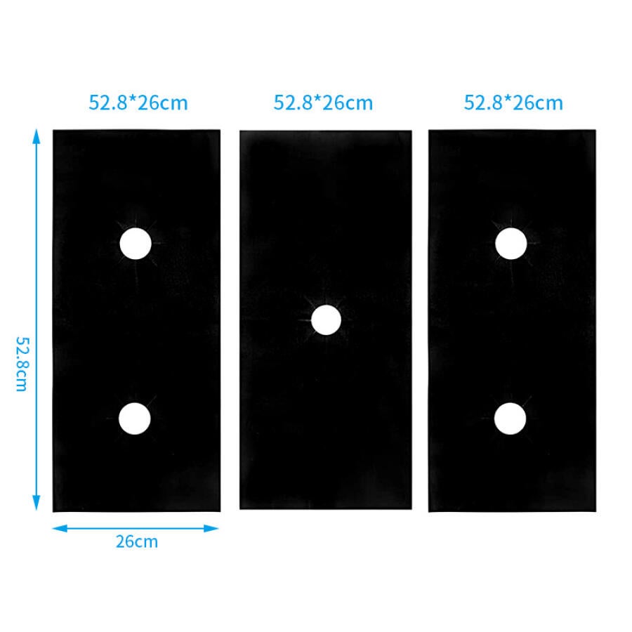 Protection Pour Feux De Gaz Protections Pour Cuisinière Gaz - Lot De 3 - Lavables Et Résistantes à L'huile - 53,7x27cm Plaque De Cuisson Gaz 3 Feux
