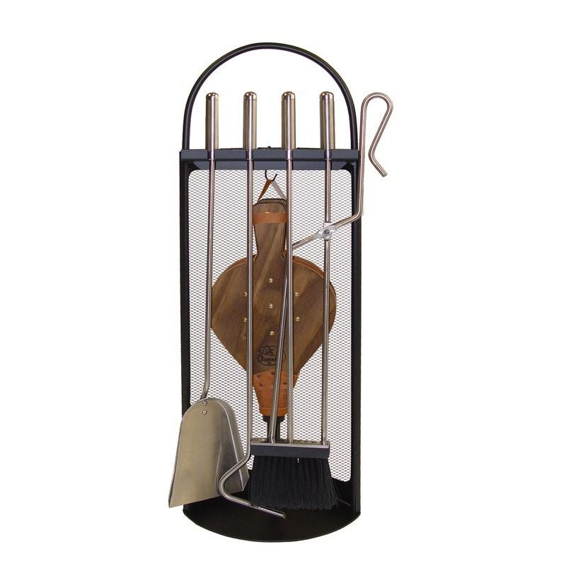 Imex-10018 juego chimenea arco-malla utiles inox + fuelle