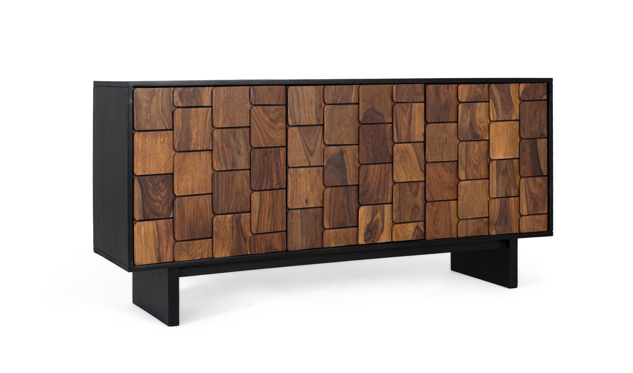 Komoda z drewna mango, rustykalny, etniczny, nowoczesny styl - 75x160x40 GYC - 2