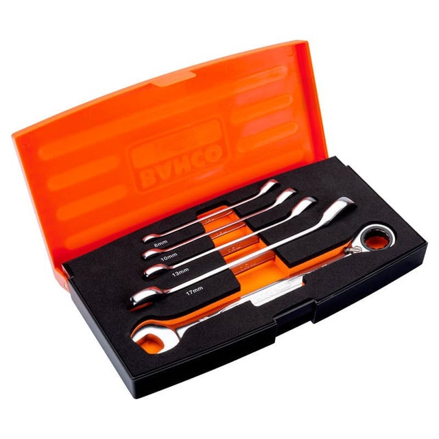 Cliquet Réversible Professionnel 1/4 Bahco SBS61 Tête Poire 60 Dents - Outil Mécanique Précis