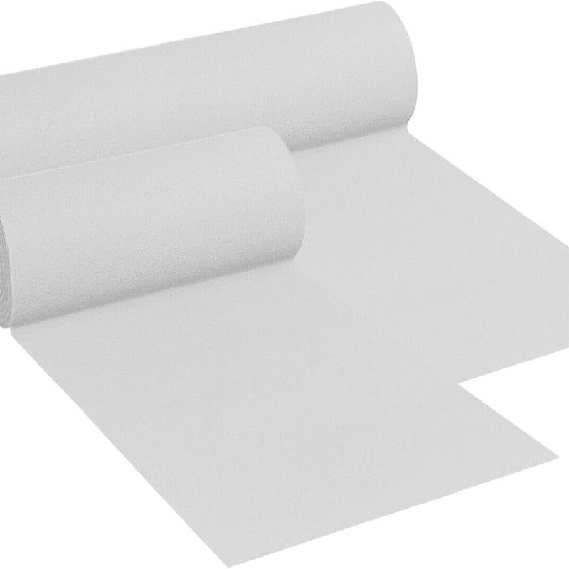 Dywan 100x400 cm Antypoślizgowa Biegacz Kościelny Małżeństwo Schody Korytarz Sklep Chodnikowy Biały