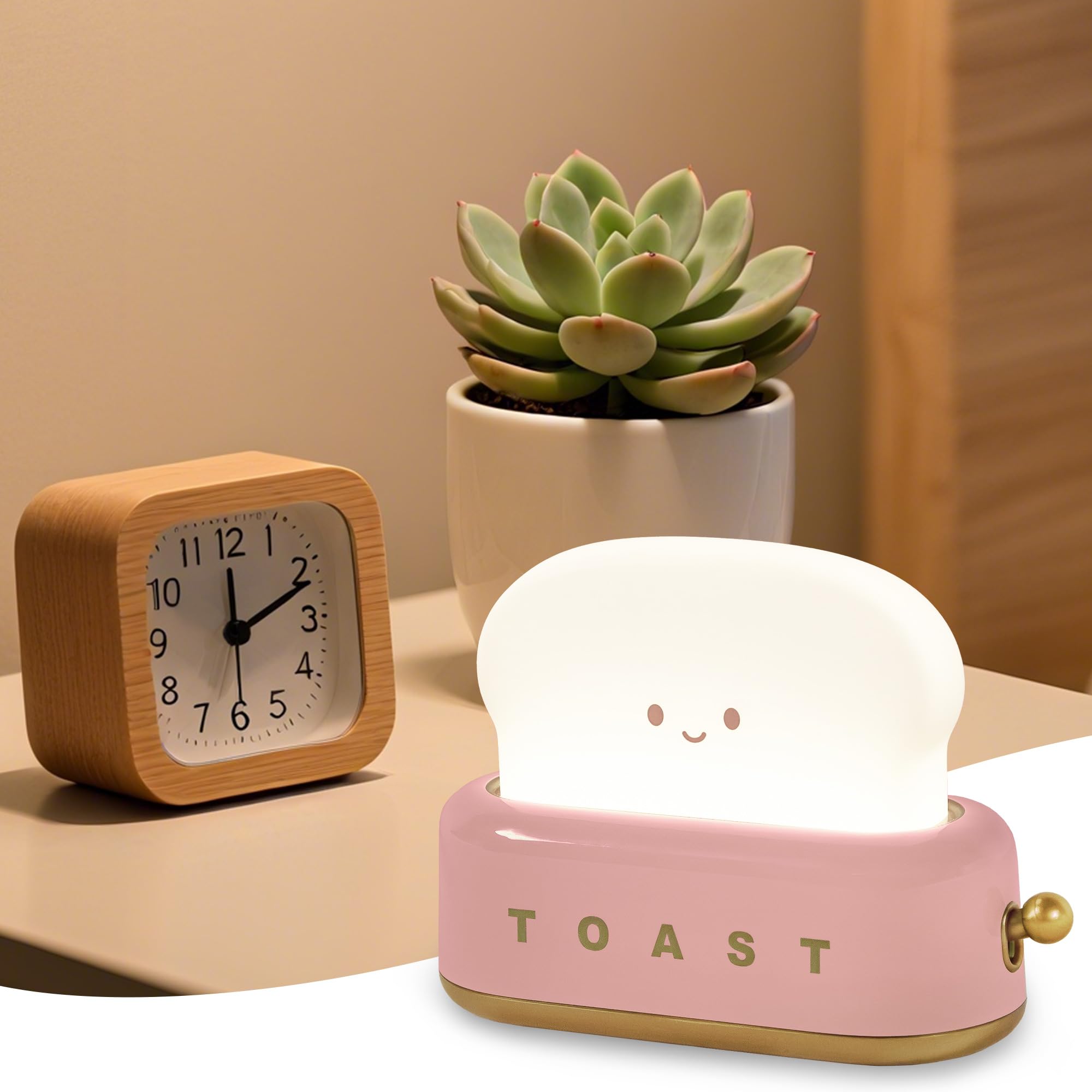 Lampe De Chevet Tactile LED USB Rechargeable - Veilleuse à Arrêt Automatique
