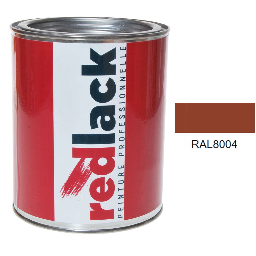 Bote De 1L De Pintura – RAL 8004 Marrón Cobre – Satinado – Para