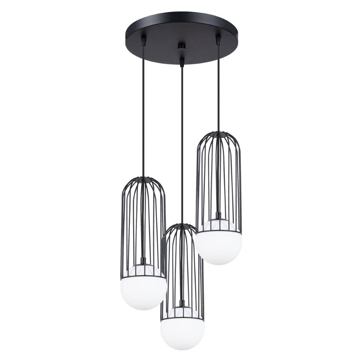 Lampa wisząca Brina czarna 3xG9x8W wym: 115 x 34 x 34 cm metal Sollux Lighting
