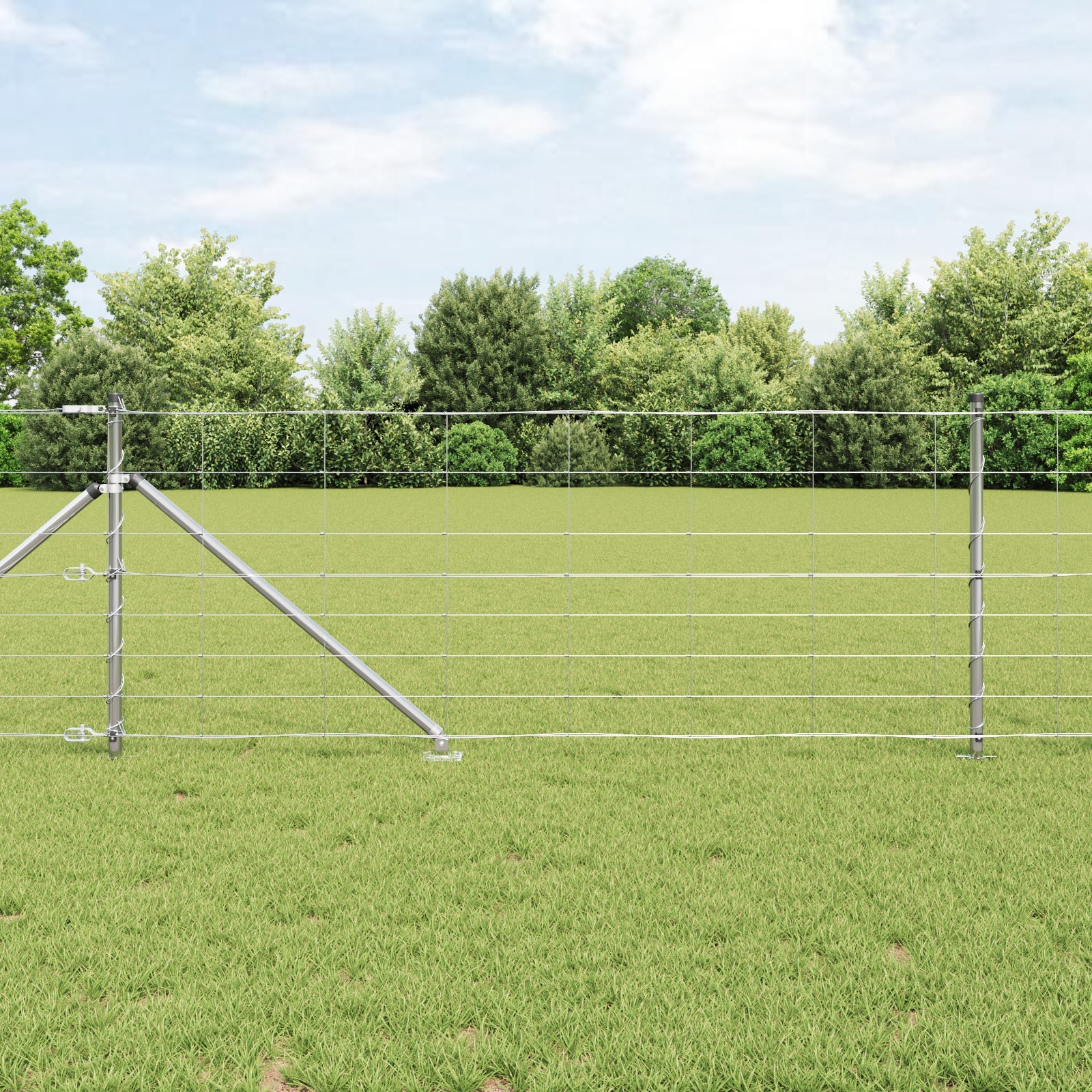 Słupek ogrodzeniowy. Galwanizowany 50 x 0,8 m Stal vidaXL