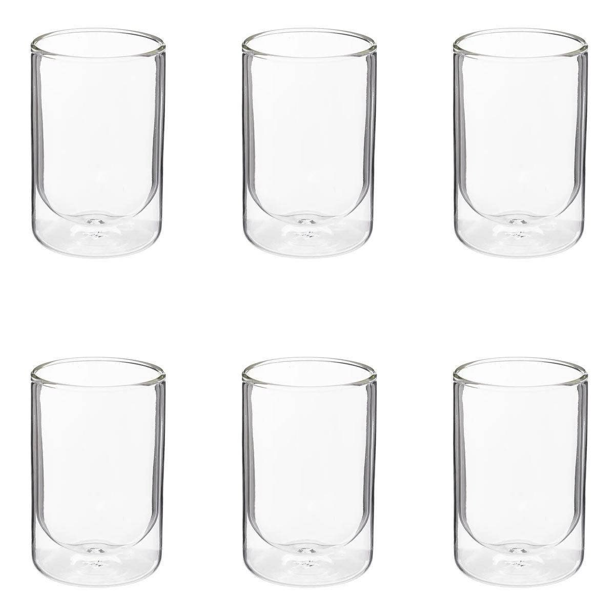 SZKLANKA Cléa 400 ml transparenta Z PODWÓJNYMI ŚCIANKAMI