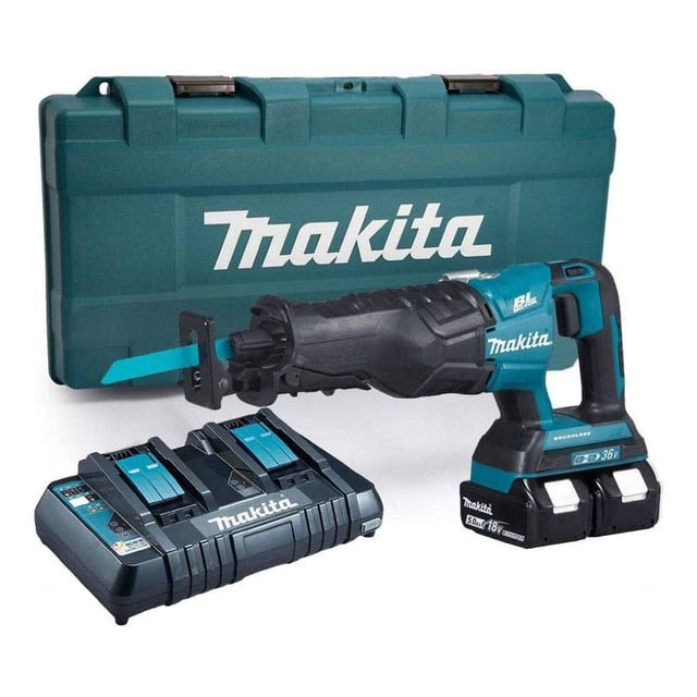 Scie sabre 36V LXT (2x5,0 Ah) dans coffret synthétique - MAKITA DJR360ZK