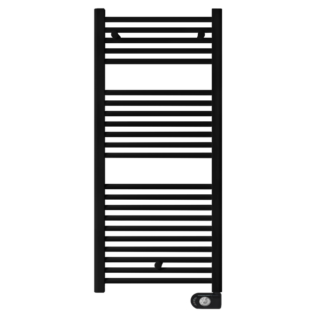 Fácula - Radiatore Scaldasalviette Elettrico Fluido Nero Programmabile 700w | Boost 2h | Blocco tastiera