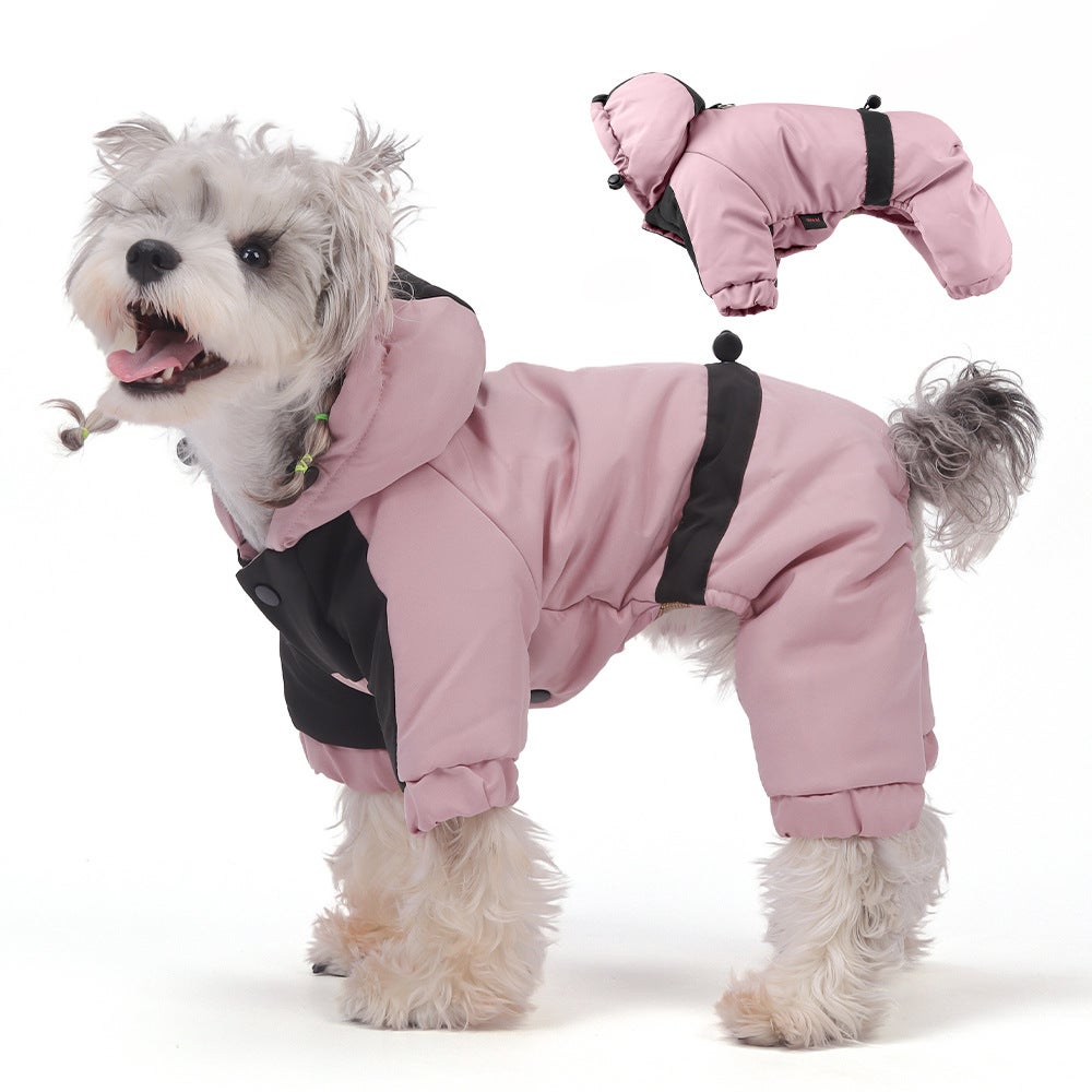 Manteau Imperméable Grand Froid Capuche Gros Chien