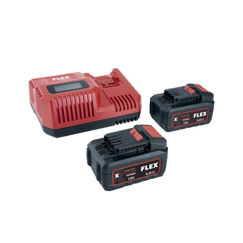 Flex Power Set P-Set 55 R (2 X 5,0 Ah + Cargador) , Leroy Merlin