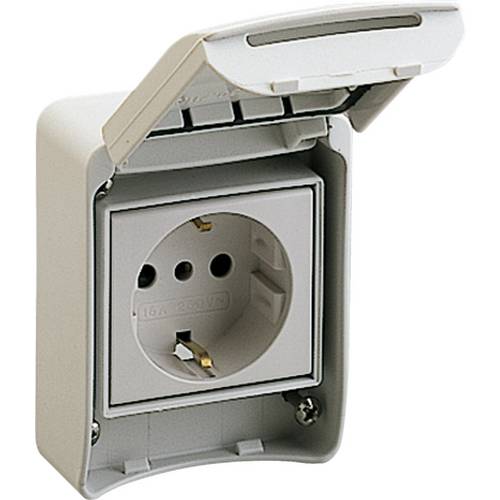 Schneider Electric Base De Empotrar Con Brida De 10/16A 2P+Tt Lateral Toma Gris , Leroy Merlin